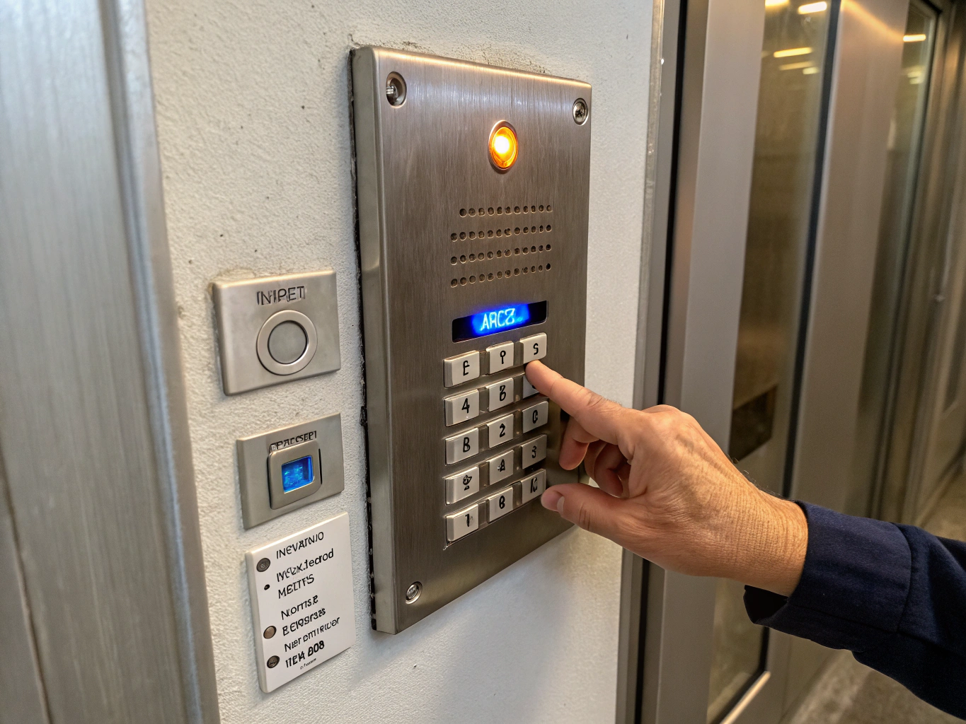 Wall-mounted emergency panic button