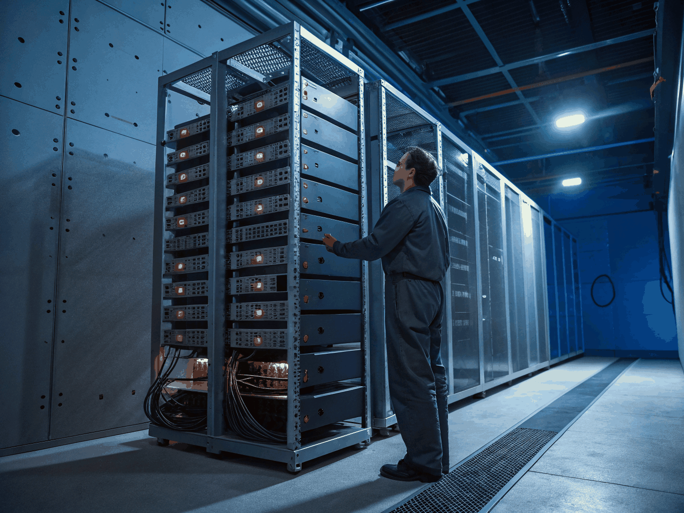 Security data networking and power backup hardware